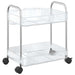 Cărucior de depozitare cu 2 niveluri transparent acrilic - WALTI WALTI