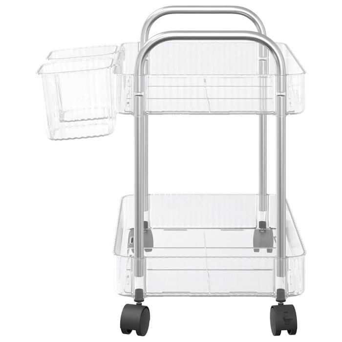 Cărucior de depozitare cu 2 niveluri transparent acrilic - WALTI WALTI