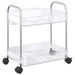 Cărucior de depozitare cu 2 niveluri transparent acrilic - WALTI WALTI