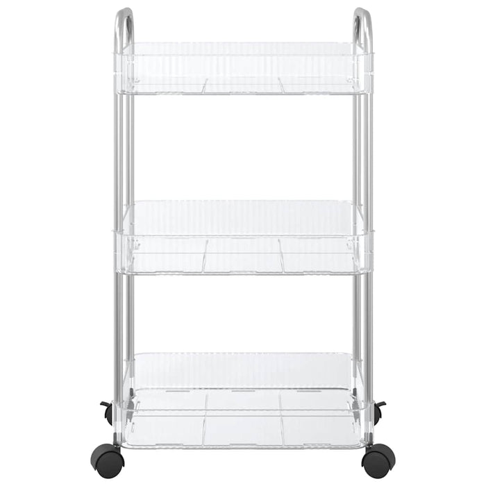 Cărucior de depozitare cu 3 niveluri transparent acrilic - WALTI WALTI