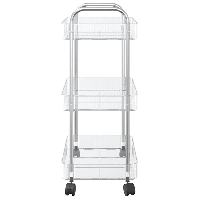 Cărucior de depozitare cu 3 niveluri transparent acrilic - WALTI WALTI