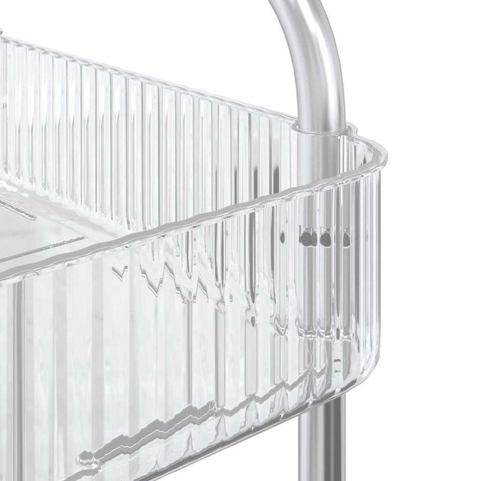 Cărucior de depozitare cu 3 niveluri transparent acrilic - WALTI WALTI