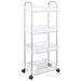 Cărucior de depozitare cu 4 niveluri, transparent acrilic - WALTI WALTI