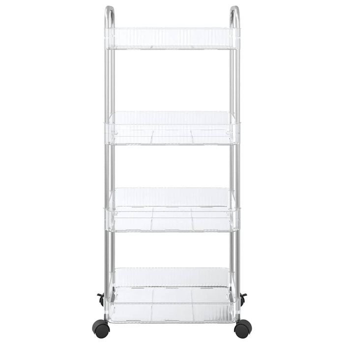 Cărucior de depozitare cu 4 niveluri, transparent acrilic - WALTI WALTI