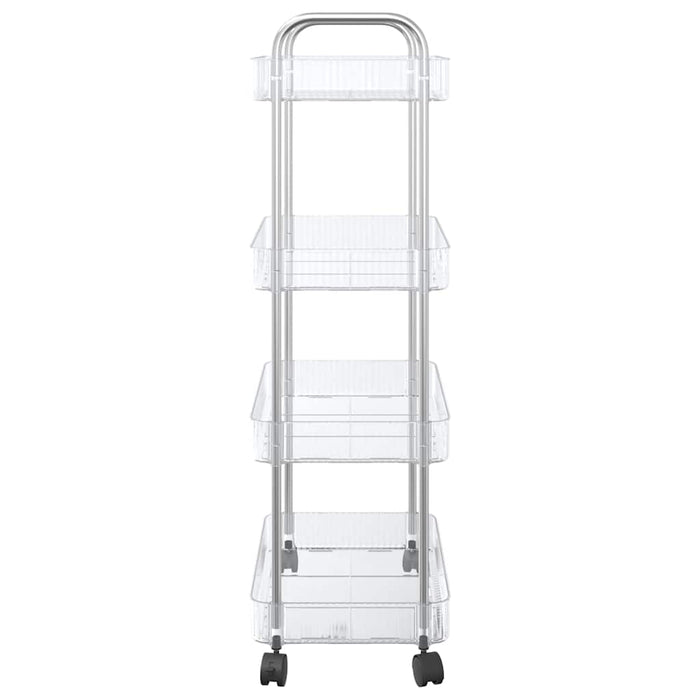 Cărucior de depozitare cu 4 niveluri, transparent acrilic - WALTI WALTI