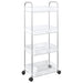 Cărucior de depozitare cu 4 niveluri, transparent acrilic - WALTI WALTI
