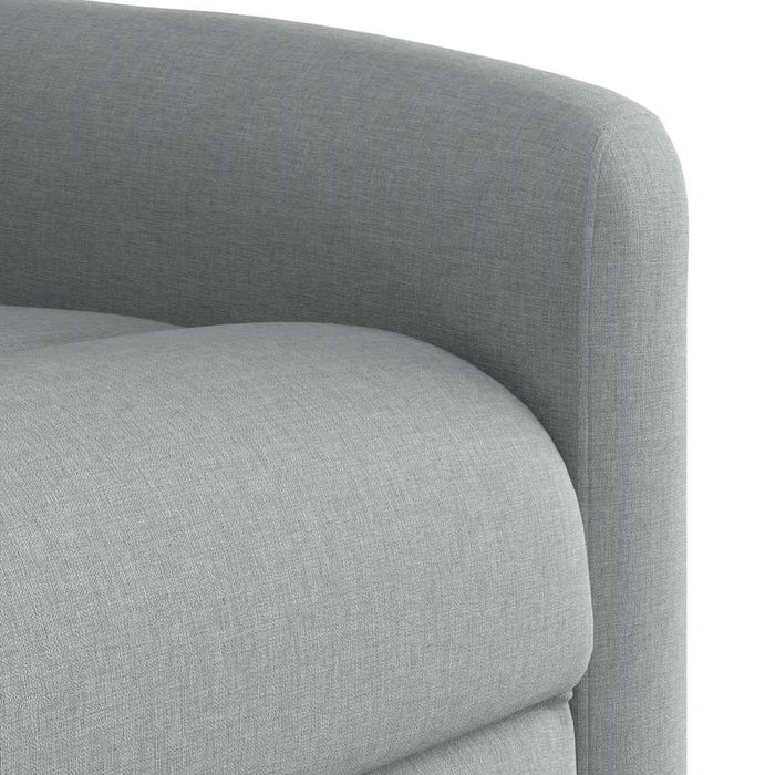 Fotoliu rabatabil electric, gri deschis, textil WALTI