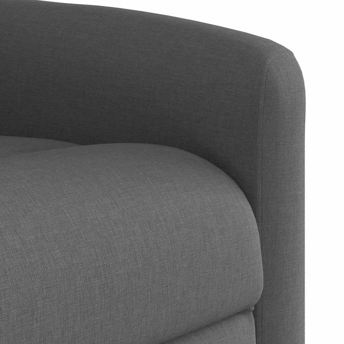 Fotoliu rabatabil electric, gri închis, material textil WALTI