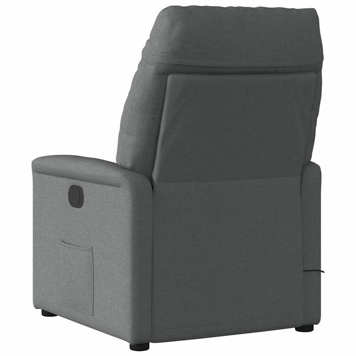 Fotoliu rabatabil electric, gri închis, material textil WALTI