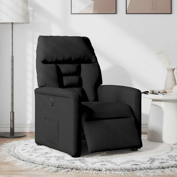 Fotoliu rabatabil electric, negru, material textil - WALTI WALTI