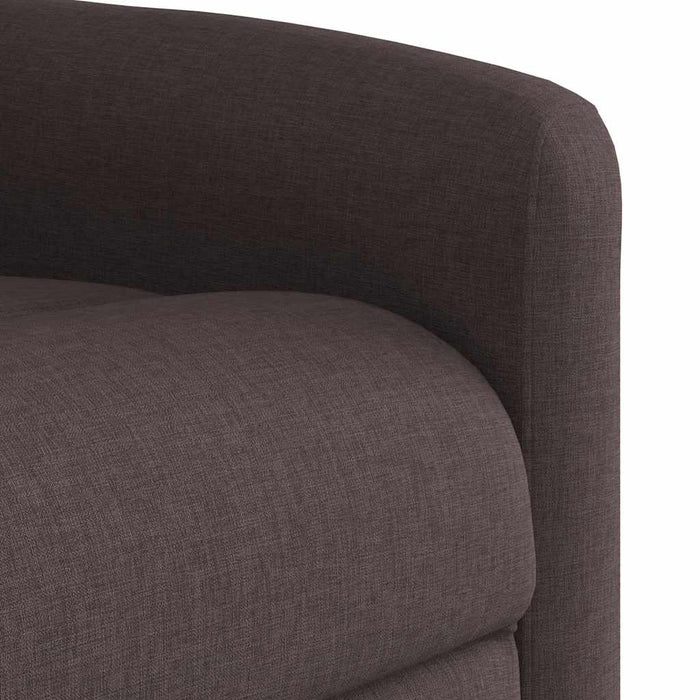 Fotoliu rabatabil electric, maro închis, material textil - WALTI WALTI
