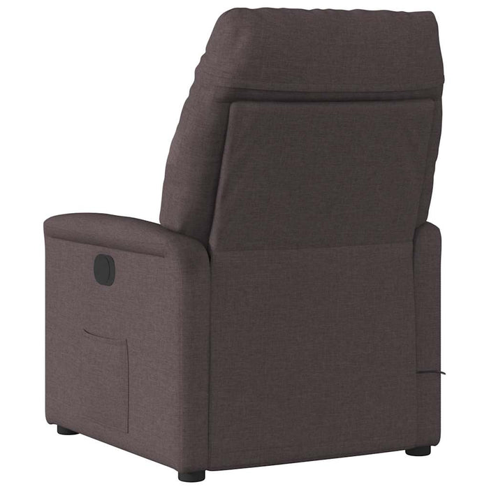 Fotoliu rabatabil electric, maro închis, material textil - WALTI WALTI