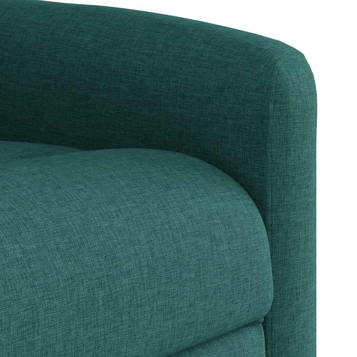 Fotoliu rabatabil electric, verde închis, material textil WALTI