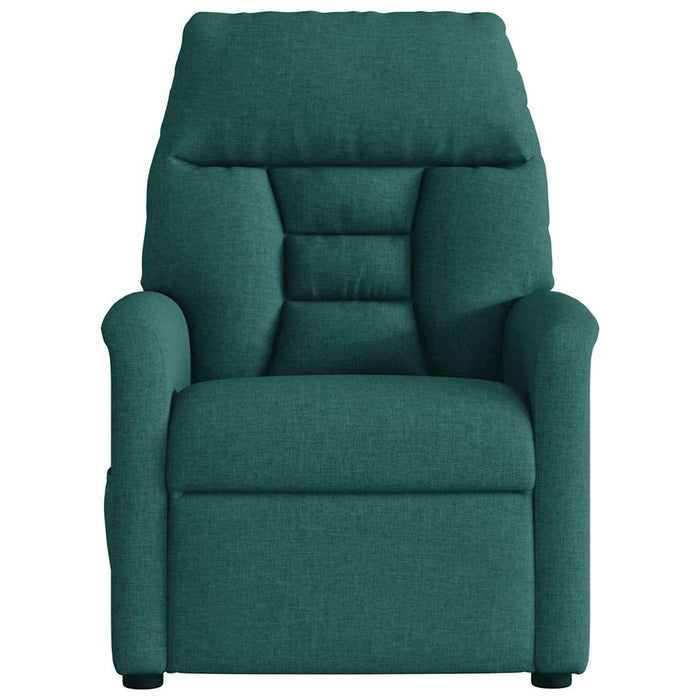 Fotoliu rabatabil electric, verde închis, material textil WALTI