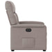 Fotoliu rabatabil electric, gri taupe, material textil - WALTI WALTI