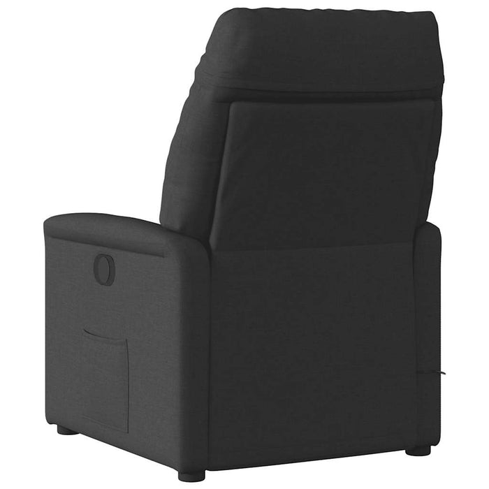 Fotoliu electric de masaj rabatabil, negru, textil - WALTI WALTI