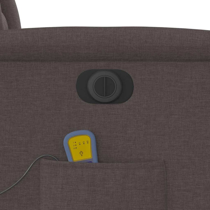 Fotoliu electric de masaj rabatabil, maro închis, textil - WALTI WALTI
