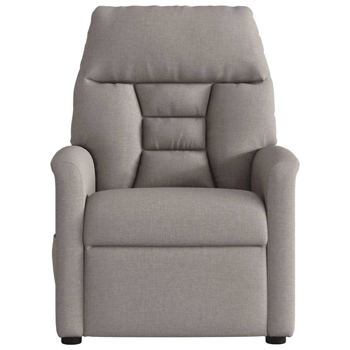 Fotoliu electric de masaj rabatabil, gri taupe, textil - WALTI WALTI