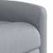Fotoliu rabatabil cu ridicare, gri deschis, material textil - WALTI WALTI