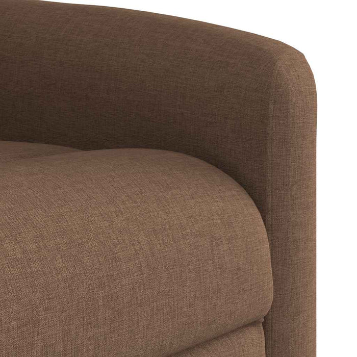 Fotoliu rabatabil cu ridicare pe verticală, maro, textil - WALTI WALTI