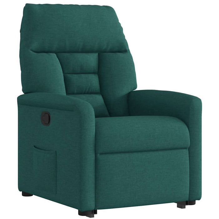 Fotoliu rabatabil ridicare pe verticală, verde închis, textil WALTI