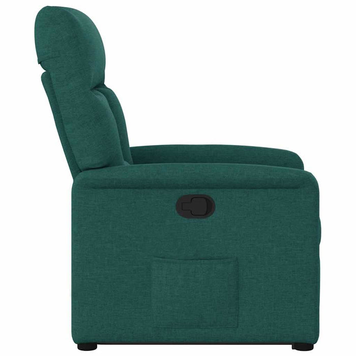 Fotoliu rabatabil ridicare pe verticală, verde închis, textil WALTI