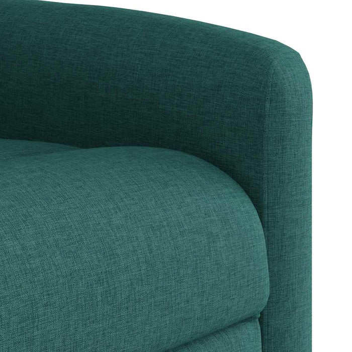 Fotoliu rabatabil de masaj, cu ridicare, verde închis, textil - WALTI WALTI
