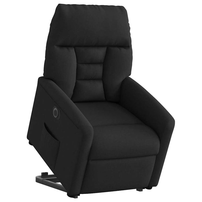 Fotoliu electric rabatabil cu ridicare, negru, textil - WALTI WALTI