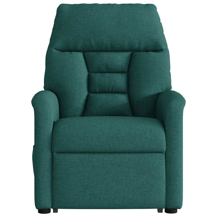 Fotoliu electric rabatabil cu ridicare, verde închis, textil WALTI