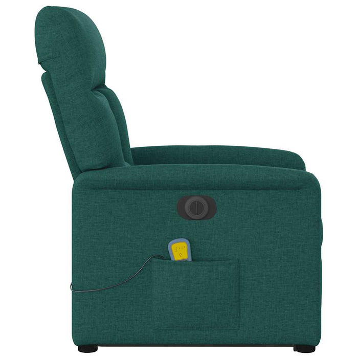 Fotoliu electric masaj rabatabil / ridicare verde închis textil - WALTI WALTI