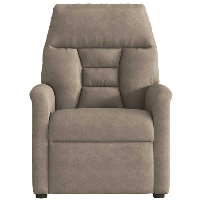 Fotoliu rabatabil electric, gri taupe, microfibră - WALTI WALTI