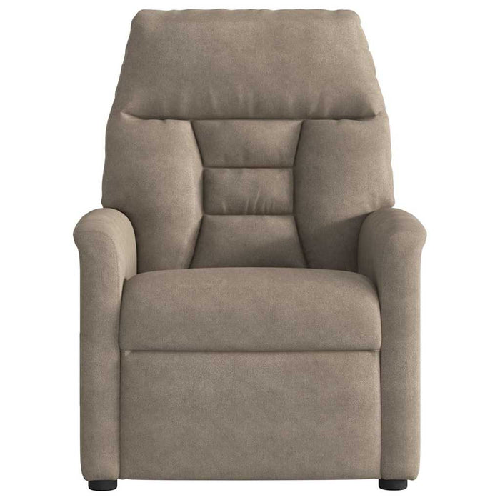 Fotoliu de masaj rabatabil electric, gri taupe, microfibră WALTI