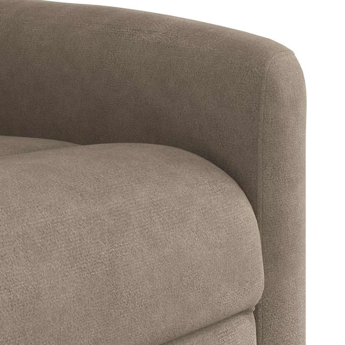 Fotoliu de masaj rabatabil electric, gri taupe, microfibră WALTI