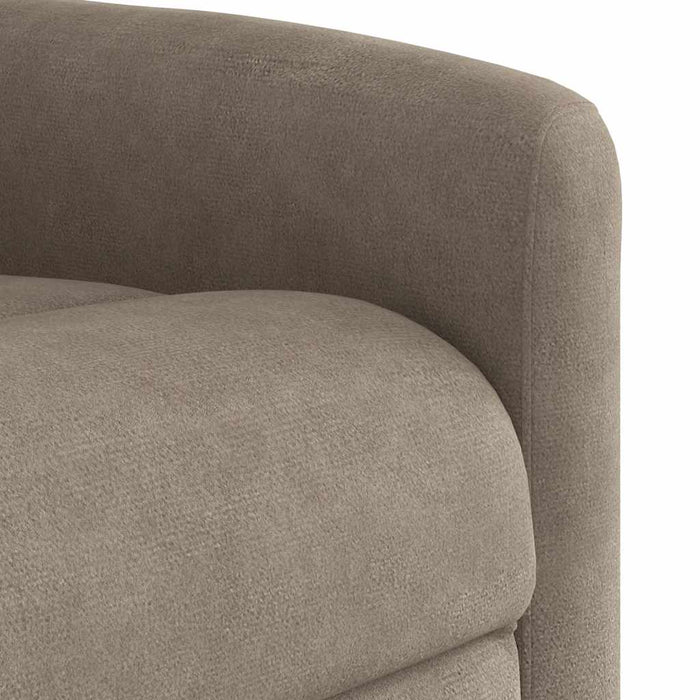 Fotoliu rabatabil cu ridicare, gri taupe, microfibră - WALTI WALTI