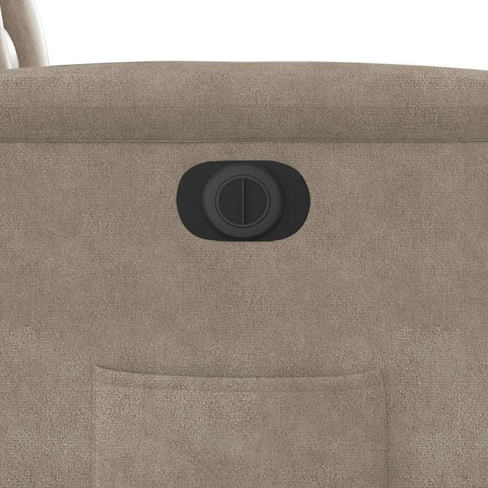 Fotoliu rabatabil electric cu ridicare, gri taupe, microfibră - WALTI WALTI