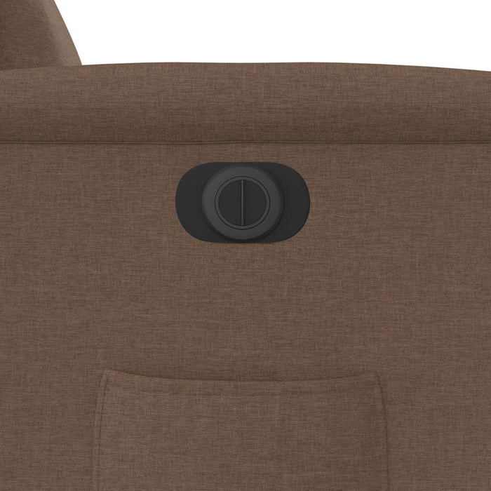 Fotoliu rabatabil electric, maro, material textil - WALTI WALTI