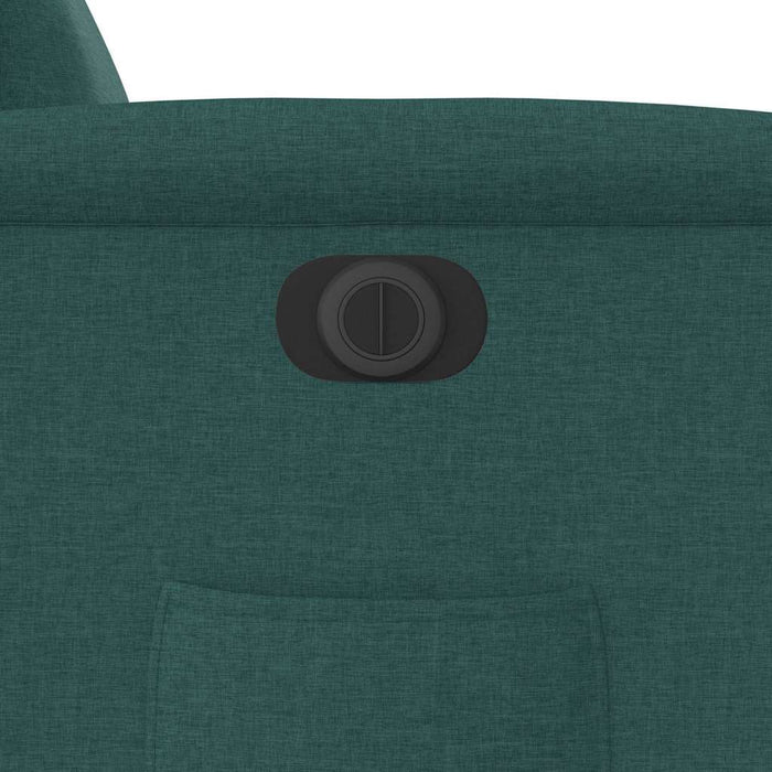 Fotoliu rabatabil electric, verde închis, material textil - WALTI WALTI