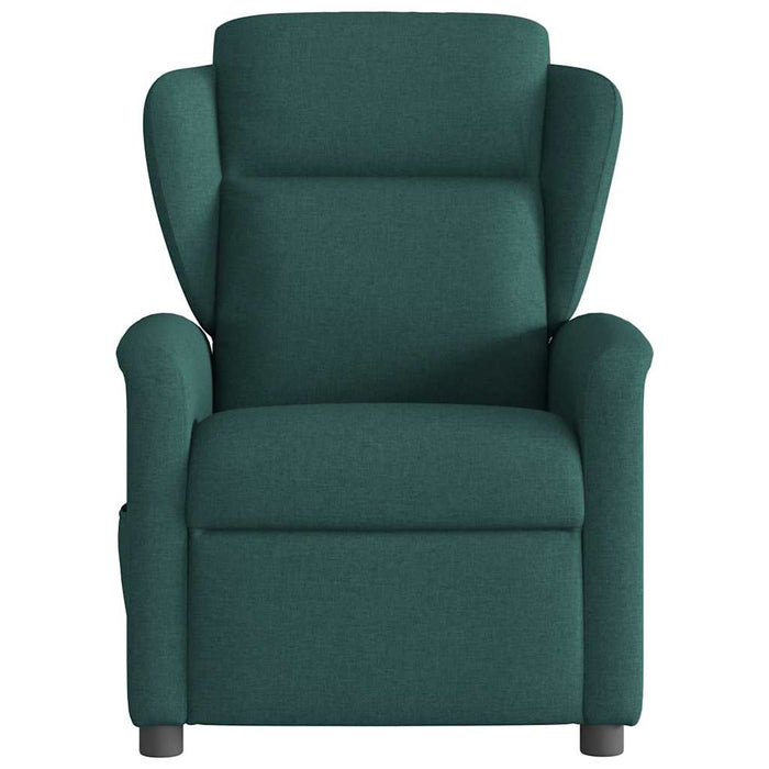 Fotoliu rabatabil electric, verde închis, material textil - WALTI WALTI