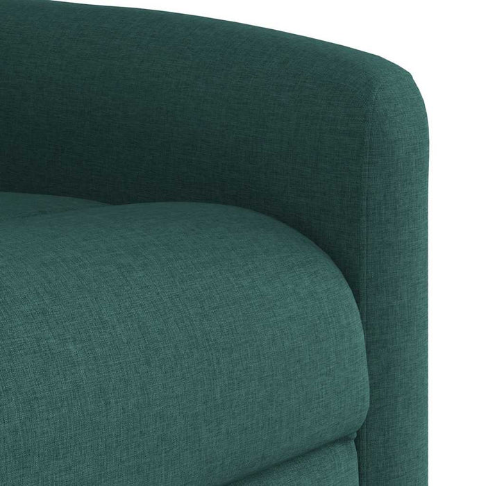 Fotoliu rabatabil ridicare pe verticală, verde închis, textil - WALTI WALTI