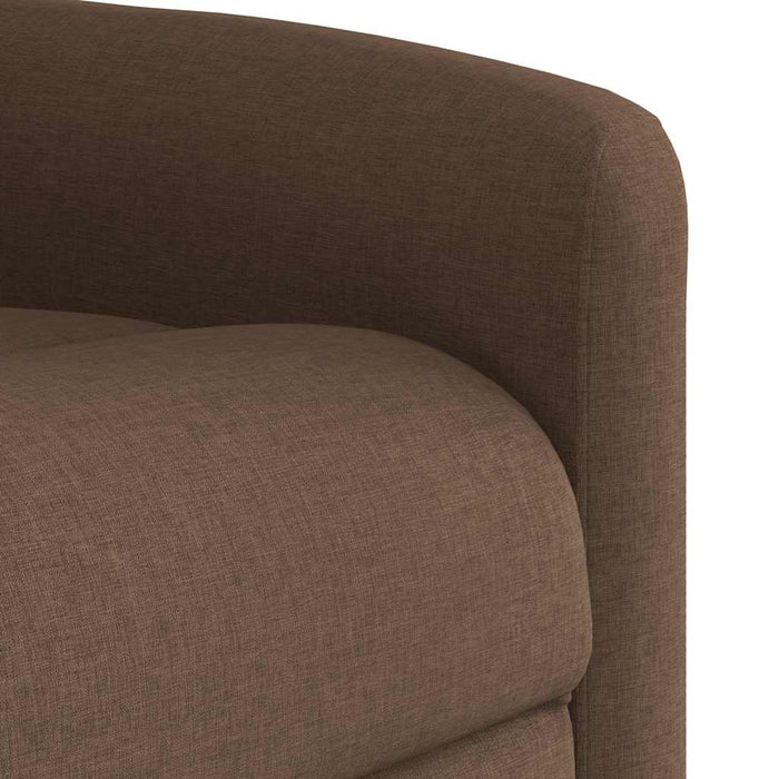 Fotoliu electric rabatabil cu ridicare, maro, textil - WALTI WALTI