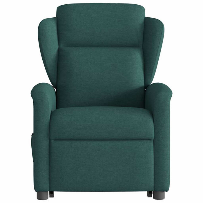 Fotoliu electric rabatabil cu ridicare, verde închis, textil WALTI