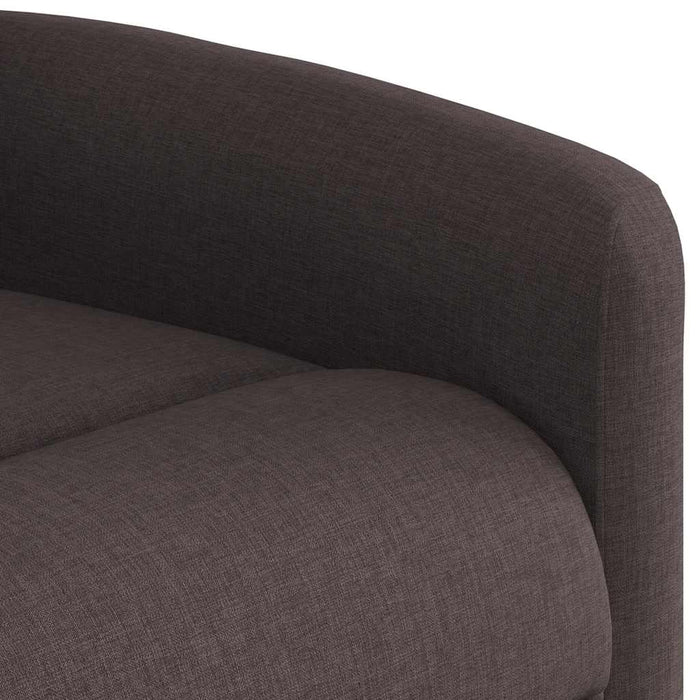 Fotoliu electric masaj rabatabil cu ridicare maro închis textil - WALTI WALTI