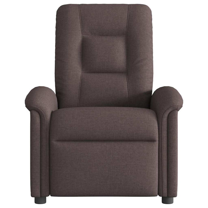 Fotoliu rabatabil electric, maro închis, material textil WALTI