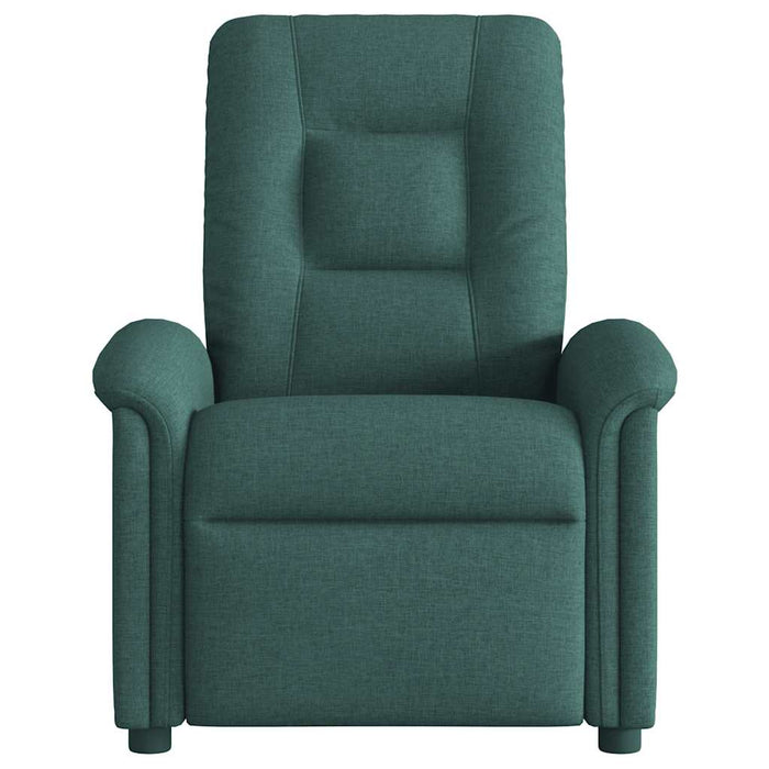 Fotoliu rabatabil electric, verde închis, material textil WALTI