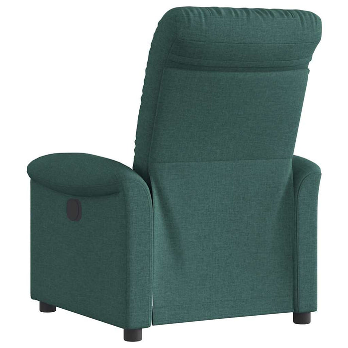 Fotoliu rabatabil electric, verde închis, material textil WALTI