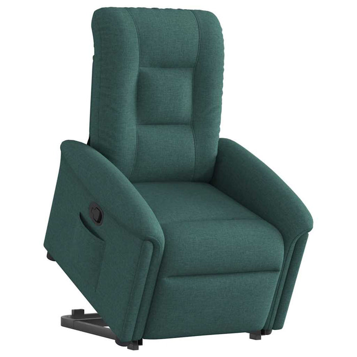 Fotoliu rabatabil ridicare pe verticală, verde închis, textil WALTI
