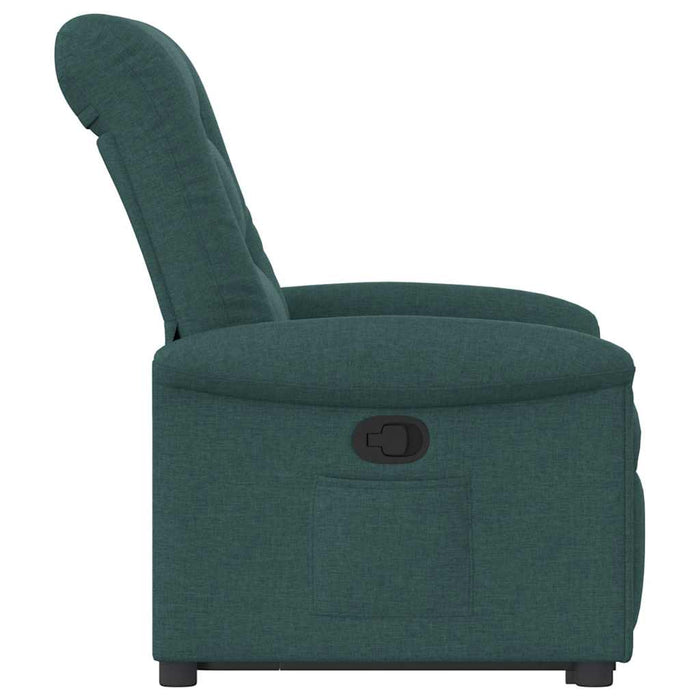 Fotoliu rabatabil ridicare pe verticală, verde închis, textil WALTI