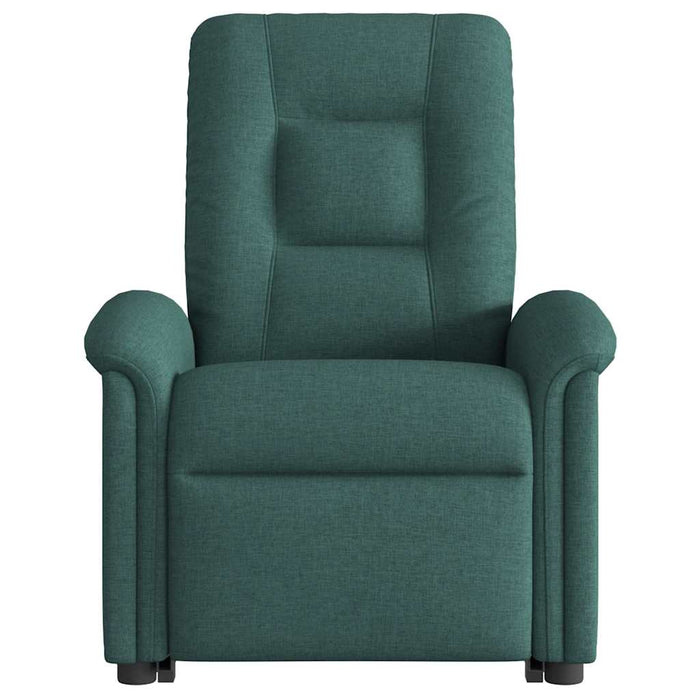 Fotoliu electric rabatabil cu ridicare, verde închis, textil WALTI