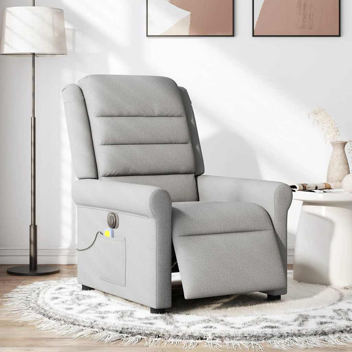 Scaun reclinabil electric pentru masaj Cloud Grey Fabric - WALTI WALTI