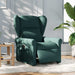 Fotoliu rabatabil electric, verde închis, material textil - WALTI WALTI